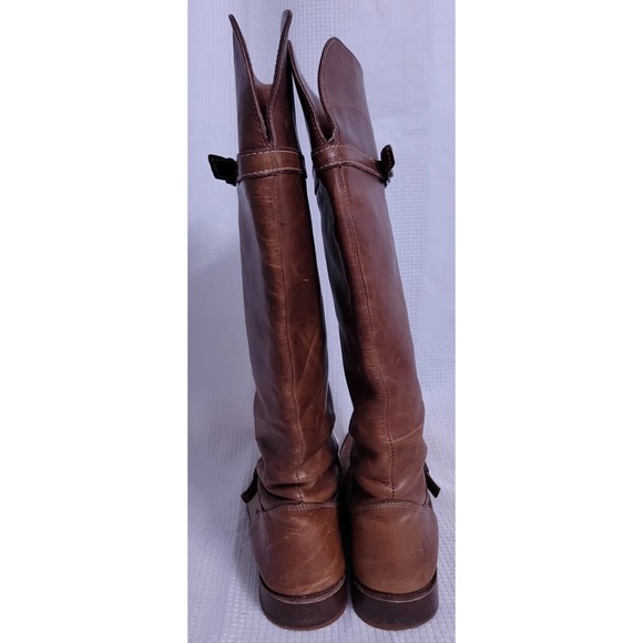 FRYE Shirley 77745 Brown Leather Equestrian Riding Boots Women's 7.5 - Picture 8 of 12